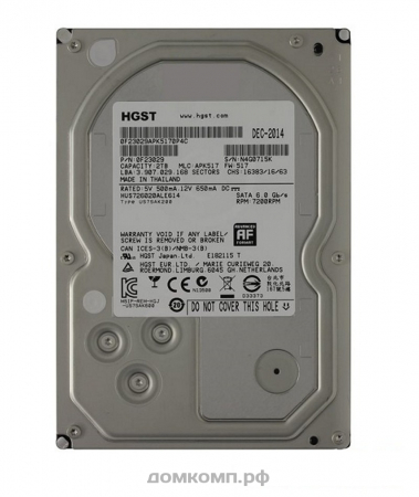 2 Тб HGST Ultrastar 7K6000 0F23029 (HUS726020ALE614)